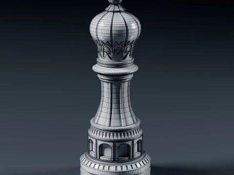 Palatine Chess Set 3D Print Model