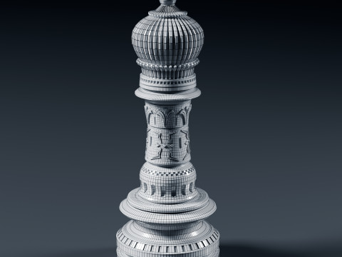 팔라티노 체스 세트 3D 프린트 모델