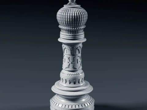 Palatine Chess Set 3D Print Model