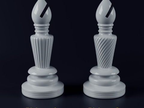 Il set di scacchi di lusso premium include due varianti Modello di stampa 3D