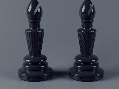 Il set di scacchi di lusso premium include due varianti Modello di stampa 3D