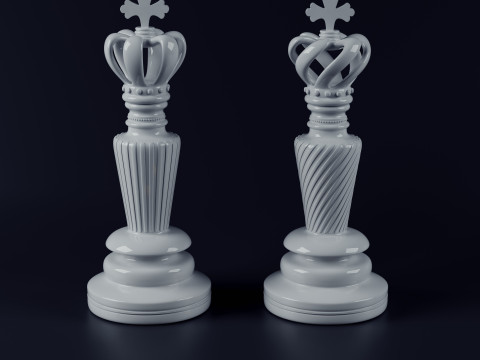 Il set di scacchi di lusso premium include due varianti Modello di stampa 3D