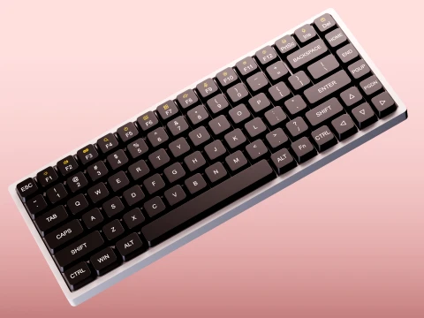 Minimalist Wireless Keyboard 3D Model