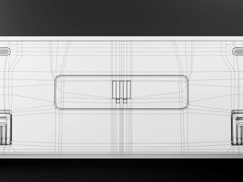 Minimalist Wireless Keyboard 3D Model