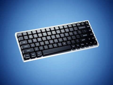 Minimalist Wireless Keyboard 3D Model