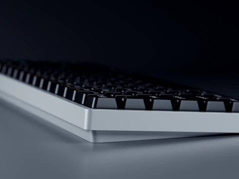 Minimalist Wireless Keyboard 3D Model