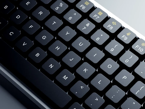 Minimalist Wireless Keyboard 3D Model