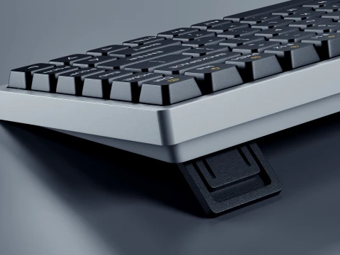 Minimalist Wireless Keyboard 3D Model