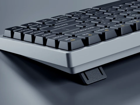Minimalist Wireless Keyboard 3D Model