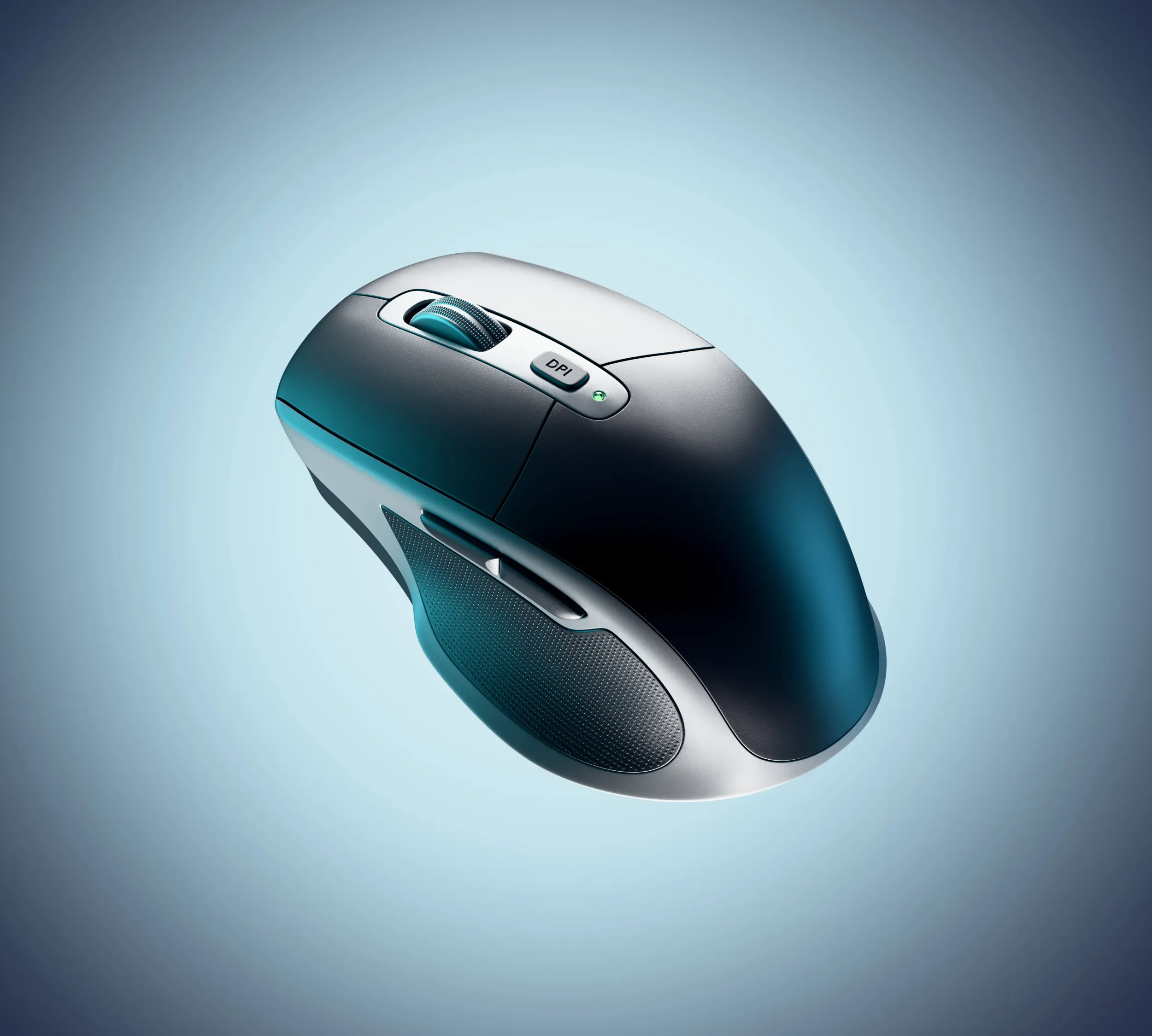 Modern Wireless Mouse 3D Model .c4d .max .obj .3ds .fbx .stl .blend 