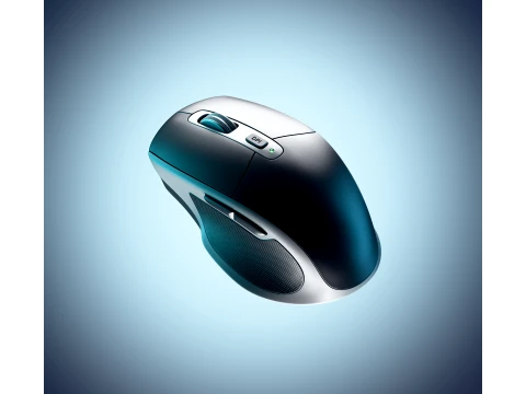 Modern Wireless Mouse 3D Model