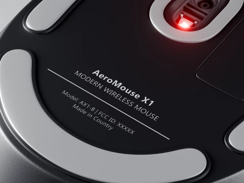 Modern Wireless Mouse 3D Model