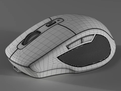 Modern Wireless Mouse 3D Model