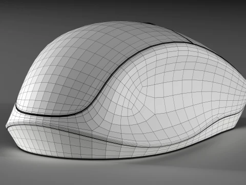 Modern Wireless Mouse 3D Model