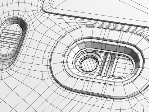 Modern Wireless Mouse 3D Model