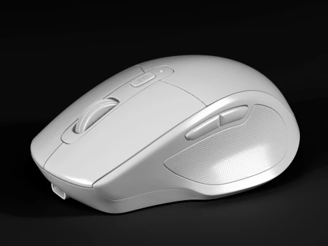 Modern Wireless Mouse 3D Model