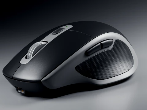Modern Wireless Mouse 3D Model