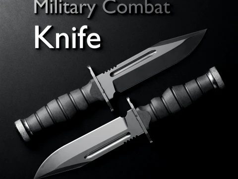 軍事戦術コンバットナイフ - ゲーム対応 3Dモデル
