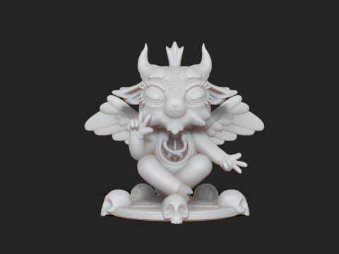 Cute Baphomet 3D Print Model