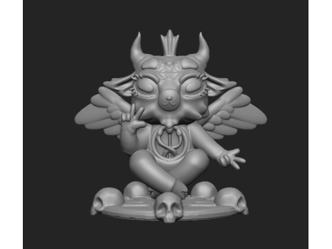 Cute Baphomet Modelo de Impressão 3D
