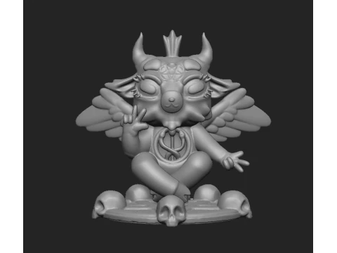 Cute Baphomet 3D Print Model