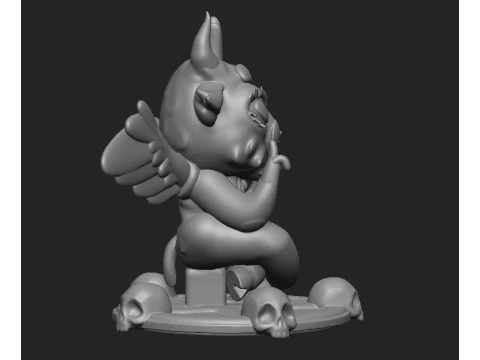 Cute Baphomet 3D Print Model