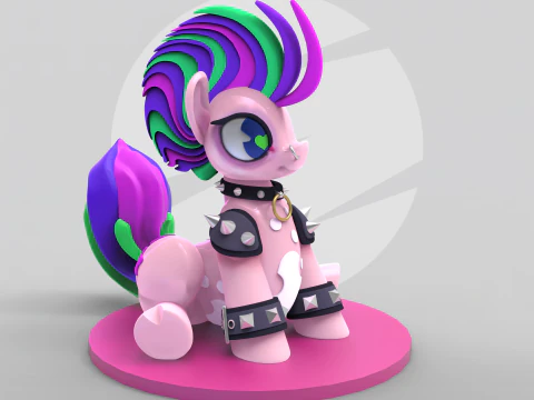 Meu pequeno p&ocirc;nei punk Modelo de Impressão 3D