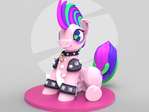 My Little Punk Pony Modelo de Impressão 3D