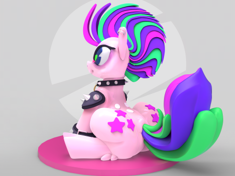 My Little Punk Pony Modelo de Impressão 3D
