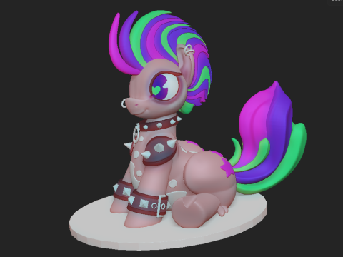 My Little Punk Pony Modelo de Impressão 3D