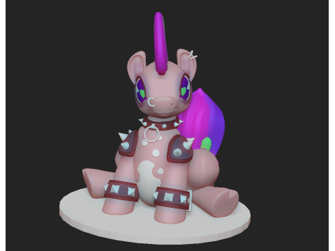 My Little Punk Pony Modelo de Impressão 3D