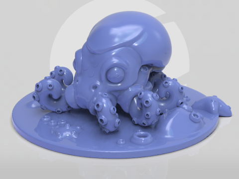 Cute Seacreature Octo 3D Принт Модель