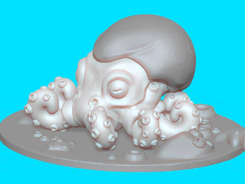 Cute Seacreature Octo 3D Print Model