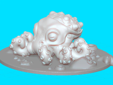 Cute Seacreature Octo 3D Print Model