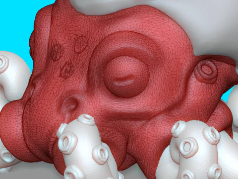Cute Seacreature Octo 3D Print Model