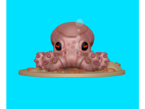 Cute Seacreature Octo 3D Принт Модель