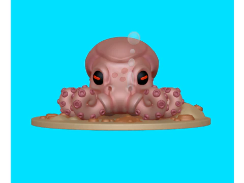Cute Seacreature Octo 3D Print Model