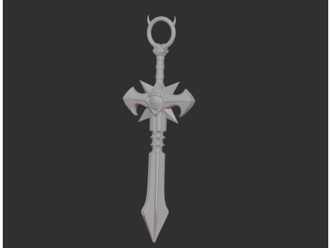 Astral Sword Keychain 3D-Druckmodell