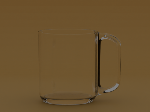 Clear Glass Cup 3D Model