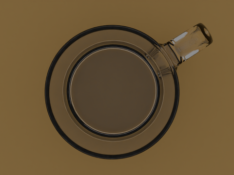 Clear Glass Cup 3D Model