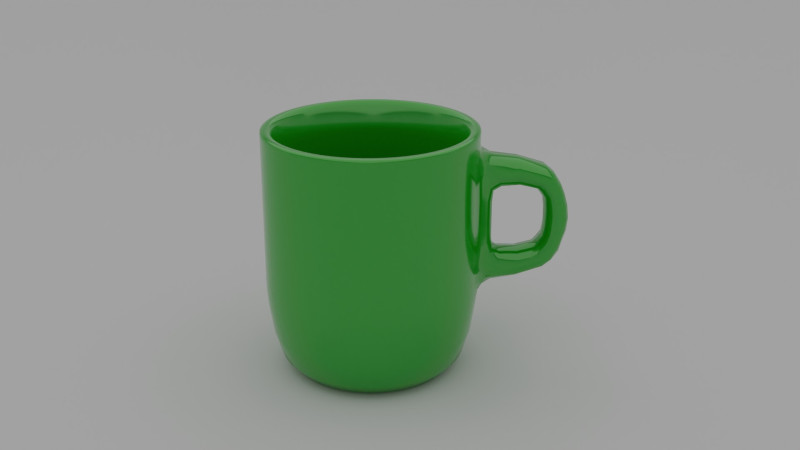 Minimalist Mug 3D Model .c4d .max .obj .3ds .fbx .stl .blend 