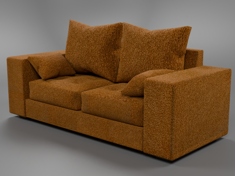 Minimalist Sofa Model 3D