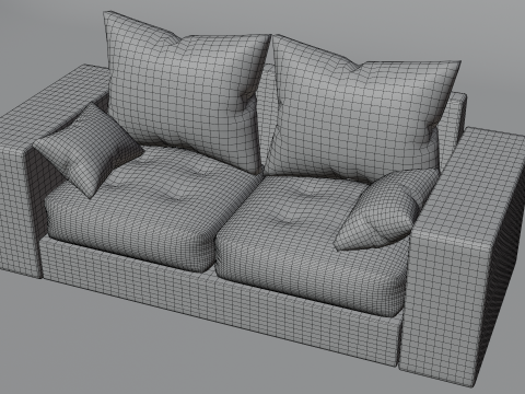 Minimalist Sofa Model 3D