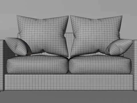 Minimalist Sofa Model 3D