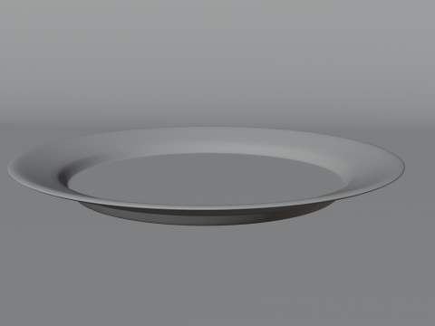 Red Plate 3D Model