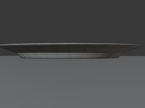 Red Plate 3D Model