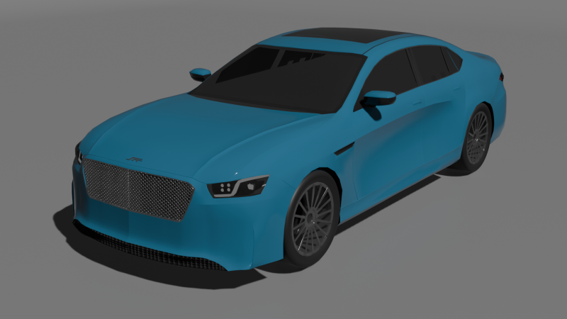 D-Segment Sedan 3D 模型 .c4d .max .obj .3ds .fbx .stl .blend 