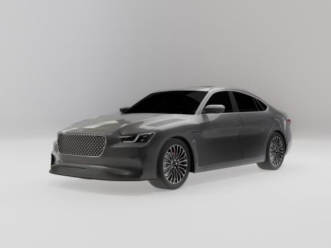 Berline du segment D Modèle 3D