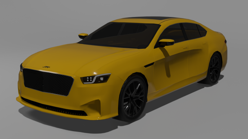 Sporty D-Segment Sedan 3D 모델 .c4d .max .obj .3ds .fbx .stl .blend 
