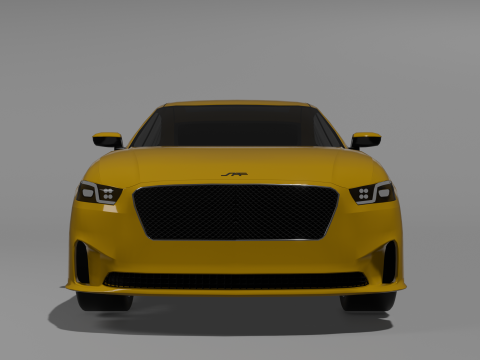 Sporty D-Segment Sedan 3D 모델